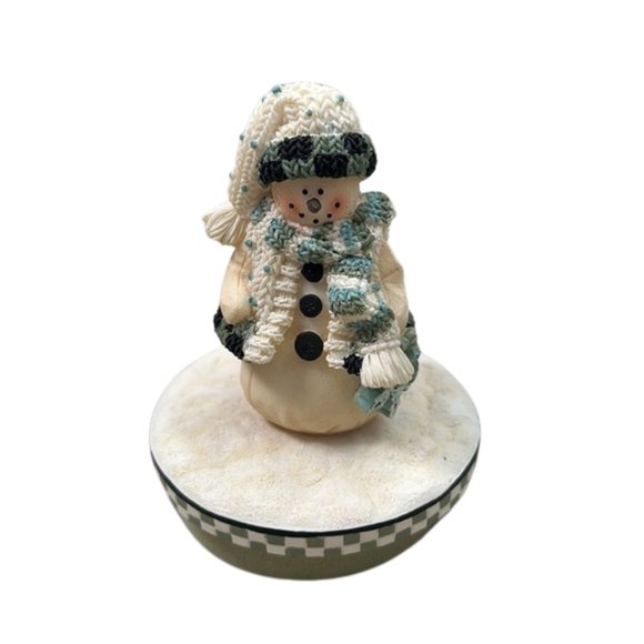 Our America Gift Company Other - Miss Heather's Candle Topper Plum Pudding Snowman with Snowflake NEW